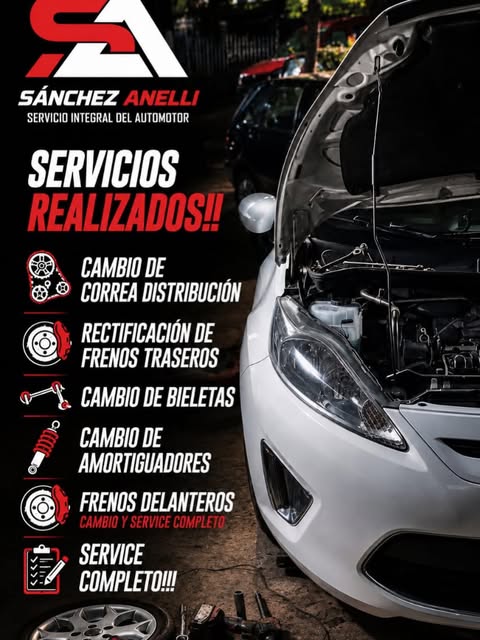 Publicación del taller: cambio de correa de distribución, frenos, bieletas, amortiguadores y service completo